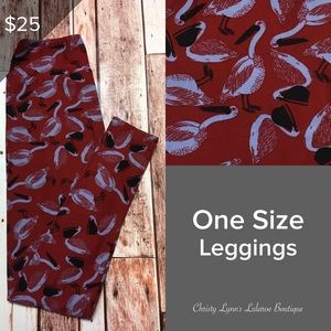 Lularoe One Size os Leggings Pelicans